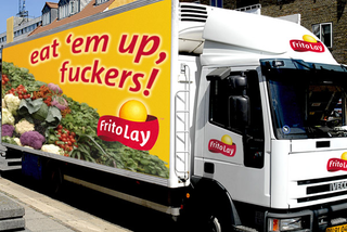 Frito-Lay delivery people drop off a "bunch of bullshit to some pricks somewhere."